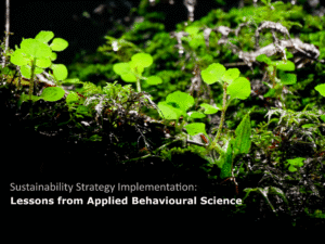 How Applied Behavioural Science can help with implementing a sustainability strategy